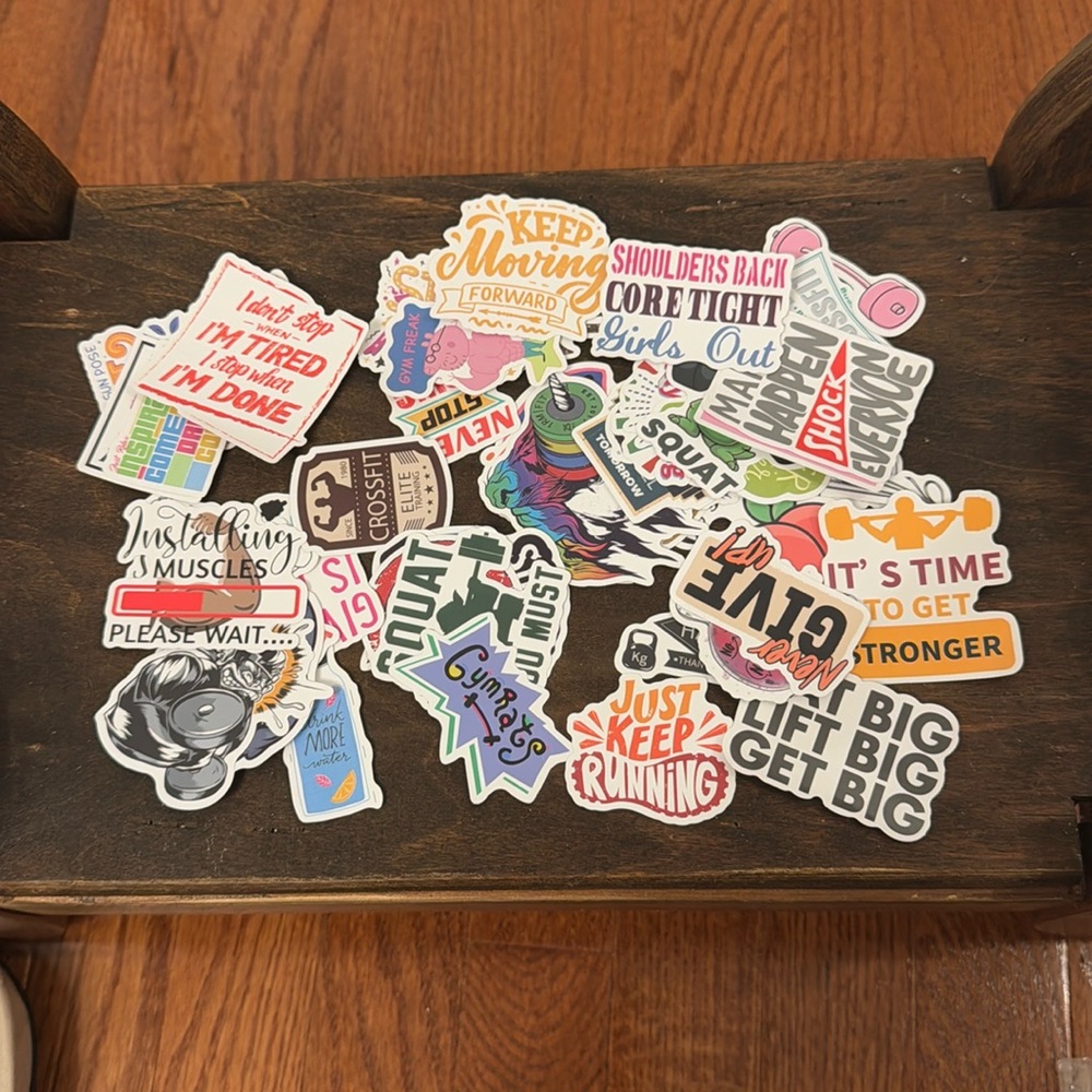 STICKER Lot -  NEW Water Bottle Stickers Gym Motivation